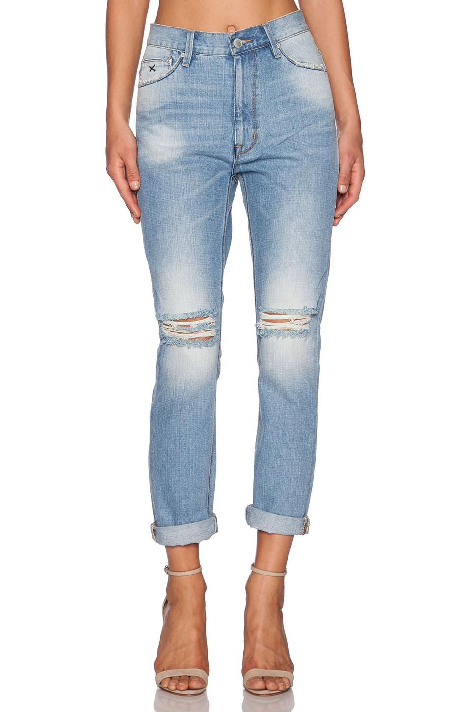 Tara 5 PKT High Waist Distressed Jeans