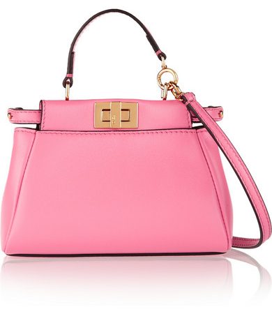 Peekaboo micro leather shoulder bag