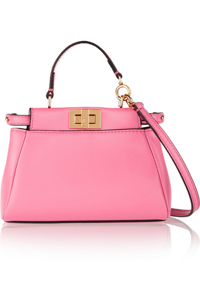 Peekaboo micro leather shoulder bag