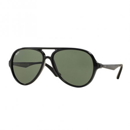 Plastic Aviator Sunglasses - Black