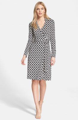 The Office Essential: A Printed Wrap Dress