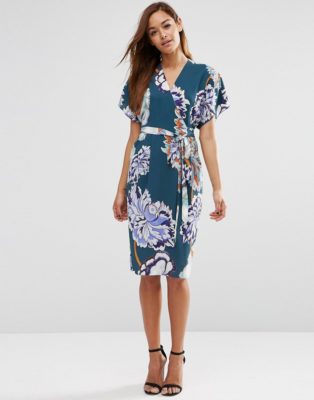 The Office Essential: A Printed Wrap Dress