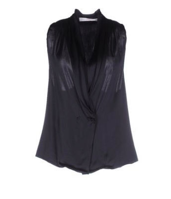 Black Silk Sleeveless Top