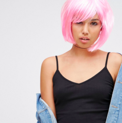 Trendy Halloween Pink Wig