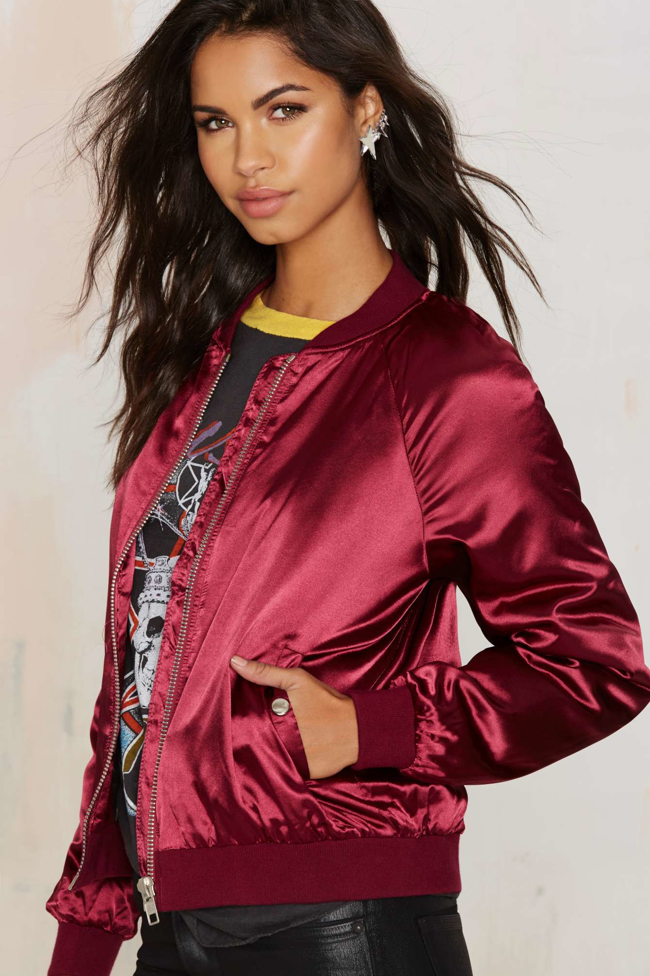 Rex Satin Bomber 