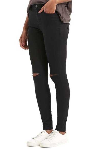 Moto 'Leigh' Ripped Skinny Jeans