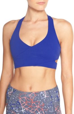 Blue Racerback Sports Bra