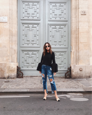 Aimee Song at Paris Fashion Week Fall Style