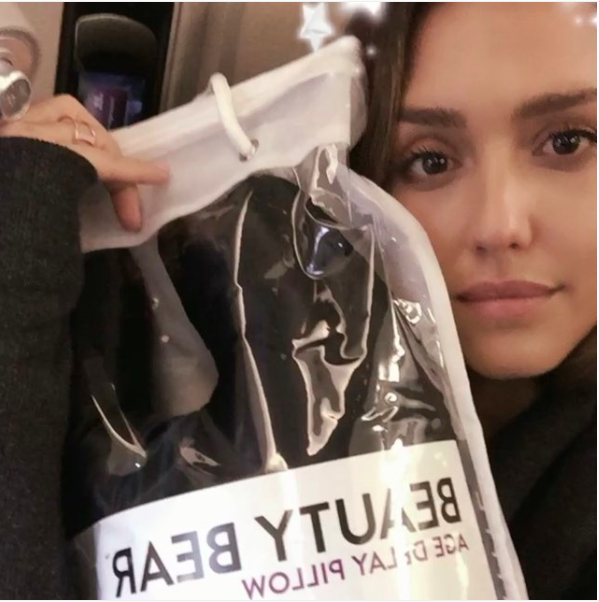The Secret to Jessica Alba's Perfect Skin Is This Anti-Aging Beauty Bear Pillow