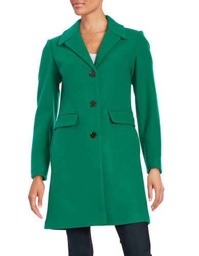 1 MADISON Wool-Blend Button-Front Coat