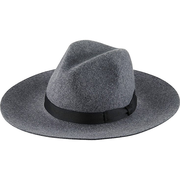 WOMEN WOOL WIDE BRIM FEDORA HAT