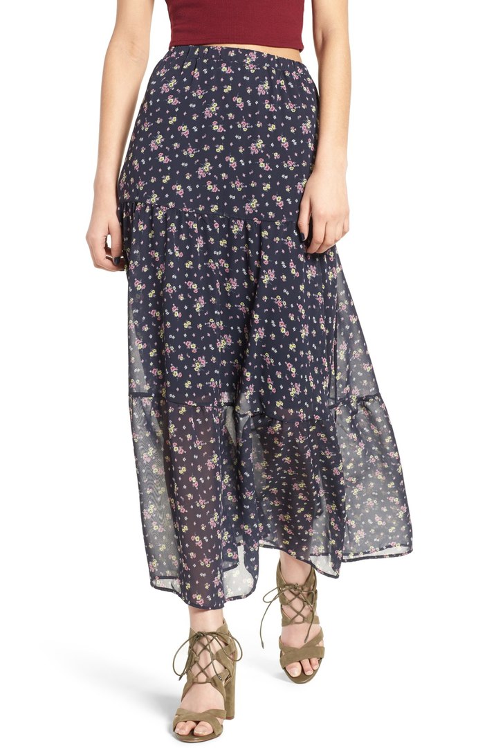  Floral Maxi Skirt