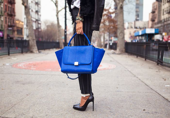 JEROME DREYFUSS Bobi Electric Blue Crossbody Purse | eBay