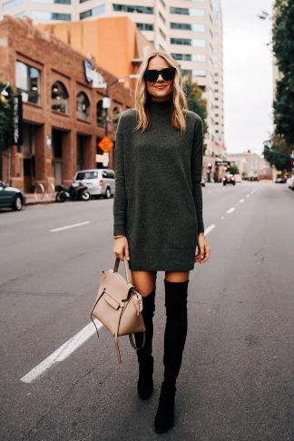 10 Stylish Ways to Wear Your Dresses With Tights and Boots