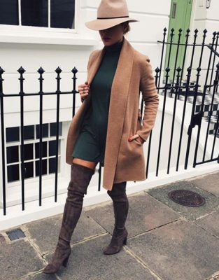 10 Office-Appropriate Ways to Wear Your Dresses With Tights and Boots