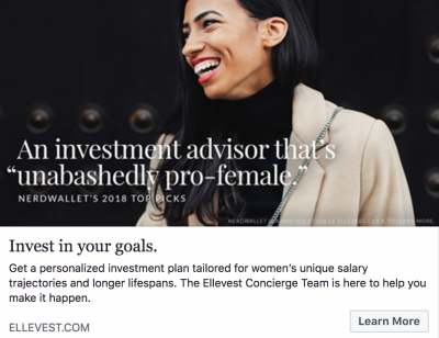 Invest Like a Woman - Open an account with Ellevest