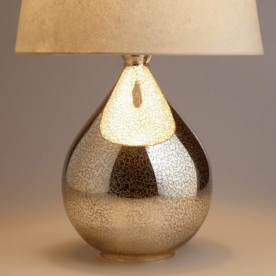 Martina Aged Mirror Table Lamp Base