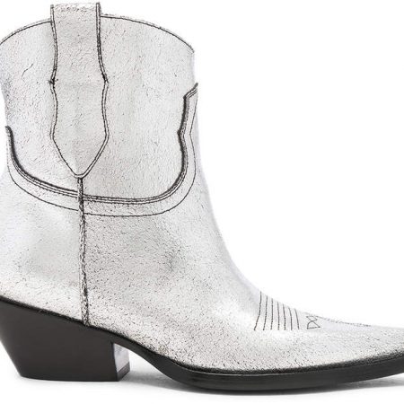 Metallic Short Western Boots 