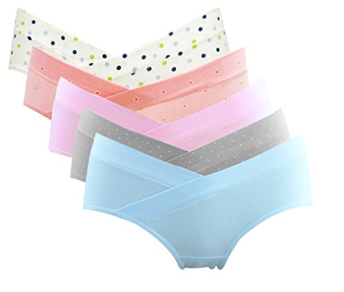 Under the Bump Maternity Panties Underwear, Pack of 5