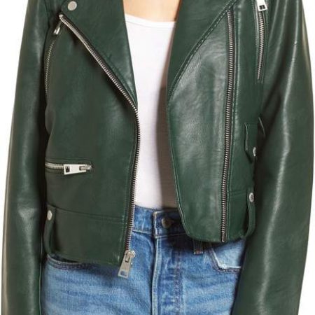 Faux Leather Moto Jacket