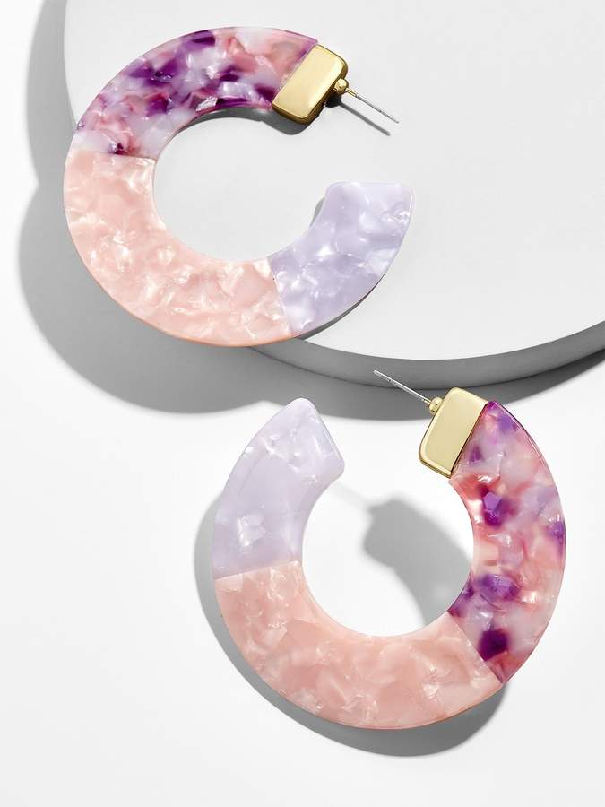 Dessa Resin Hoop Earrings 