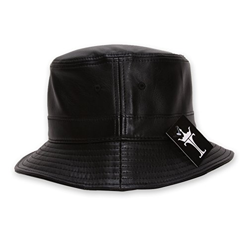 Faux Leather Bucket Hat