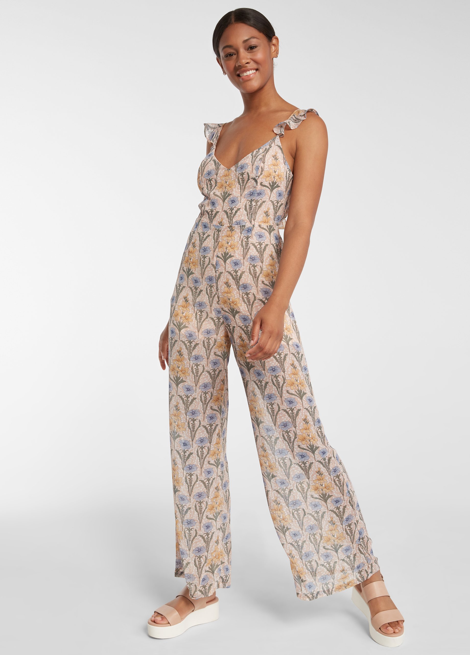 Blush Print Jumpsuit