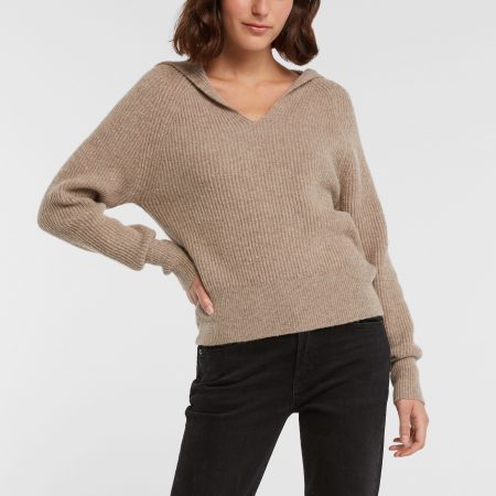 Collared Ribbed Sweater