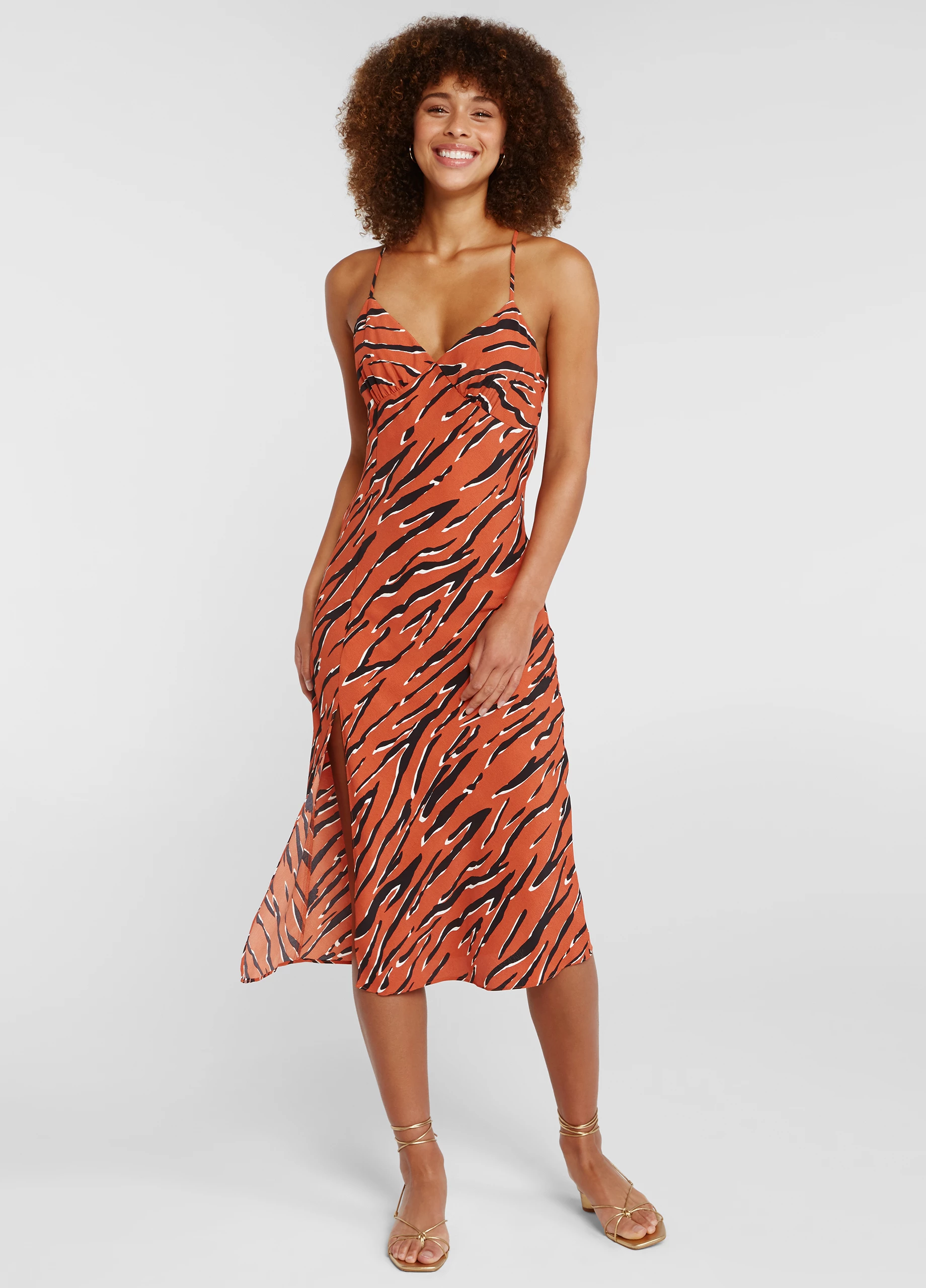 Zebra Slip Dress